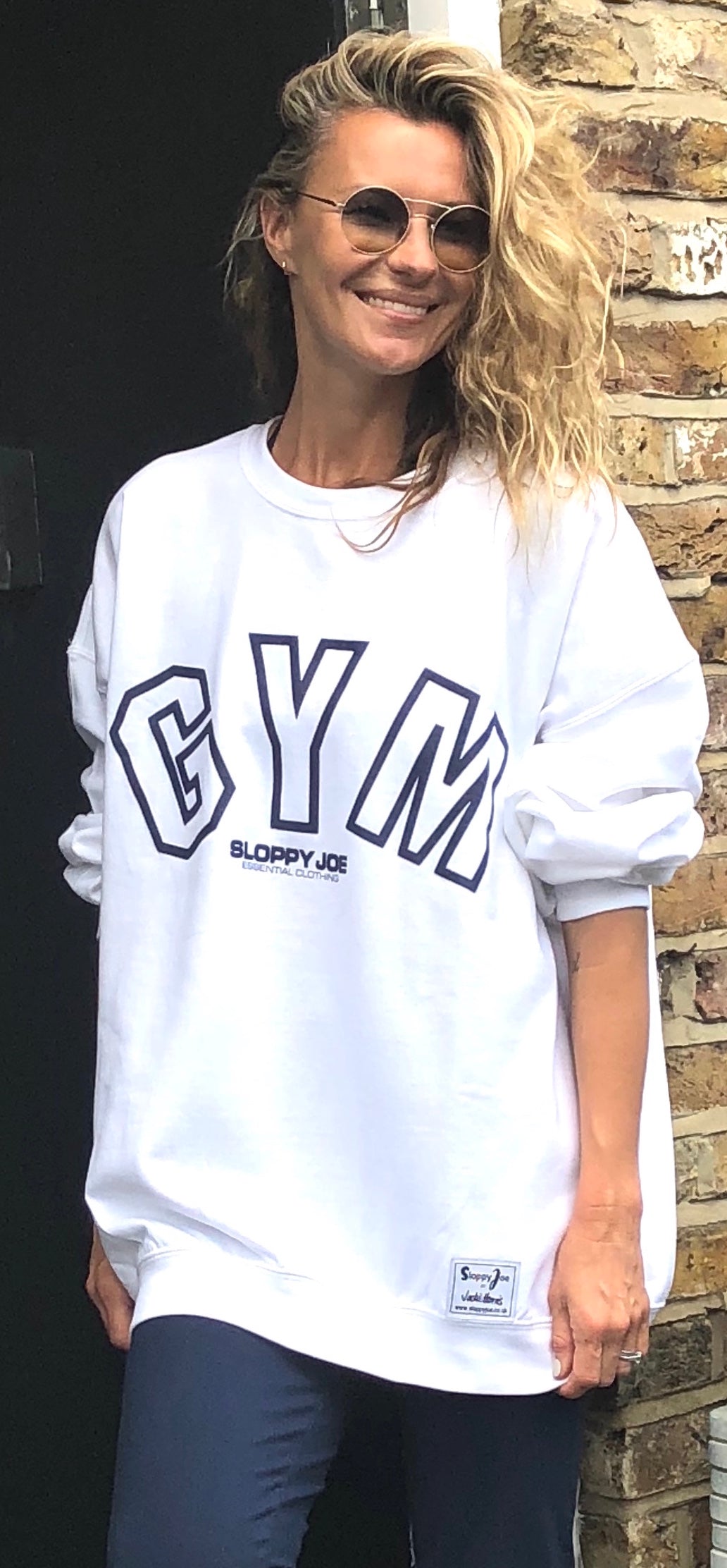 SLOPPY JOE GYM SWEATSHIRT - White - SALE - SIZE 3