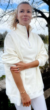 Load image into Gallery viewer, DIANA ZIP NECK - Warm White.
