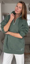 Load image into Gallery viewer, DIANA ZIP NECK - Olive Green
